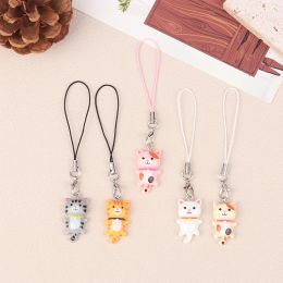 Cute Cat Girls Smart Phone Strap Lanyards for Mobile Phone Strap Key Hang Rope Phone Charm Decor Phone Hanging Charms