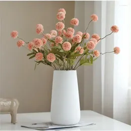 Decorative Flowers Novel And Unique Fake Flower Durable Simulation Plant Decoration Home Supplies 5 Heads