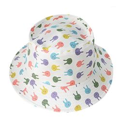 Summer Baby Bucket Hats Toddler Boys Girls Cartoon Animal Print Caps Reversible Sun Kids Accessories 14T11474360
