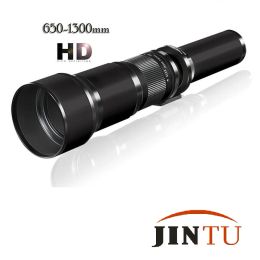 Accessories Jintu 6501300mm Suppter Telephoto Zoom Lens Hd Mf Camera Lenses for Canon Eos Ef Efs Mount Dslr Cameras 50d 60d 70d 80d 90d
