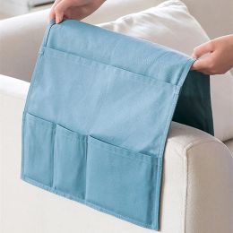 Sofa Armrest Organiser With 7 Pockets Couch Armchair Hanging Storage Bag For TV Remote Control Cellphone Books