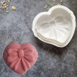 Baking Moulds Bowknot Love Silicone Chocolate Mousse Mold Diy Handmade Soap Mould Cake Decorating Tools Kitchen Bakeware