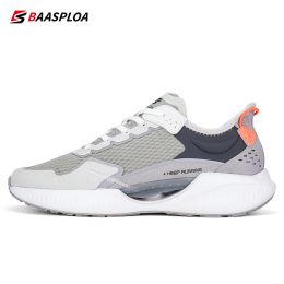 Boots Baasploa Men Professional Running Shoes Breathable Sneakers Antiskid Mesh Sport Tennis Lightweight Male Walking Shoes 2023 New