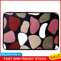 Bath Mats Soft Stone Mat Coral Fleece Bathroom Carpet Water Absorption Non-slip Memory Foam Absorbent Microfiber Rug Toilet Floor