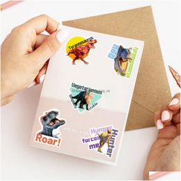 Kids Toy Stickers 50Pcs Dinosaur Sticker Megafauna Jurassic Iti For Diy Lage Laptop Skateboard Motorcycle Bicycle Drop Delivery Toys G Dhni3