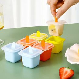 Baking Moulds Reusable Ice Hockey Mould Ball Maker Plastic Cream Mould Summer Homemade Cube Popsicles Moulds For Kids