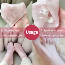 Foot & Hand Care Socks Gloves Silicone Gel Protector Exfoliating Moisturizing Anti Dry Cracking Dead Skin Removal Feet Tools