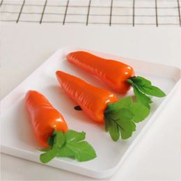 Decorative Flowers 6pcs Artificial Carrot Foams Carrots Simulation Fake Vegetables For Party Home Kitchen Decor