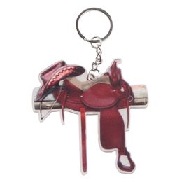 Western Horse Saddle Keychain Western Car Interior Keychain Key Personalised