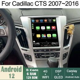 Car Android Gps Navigation Wifi 10.4" For Cadillac Cts 07-16 Radio Carpaly 6+128