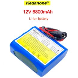 Chargers Kedanone 12V 6800mAh Liion Rechargeable Batteries with BMS Lithium Battery packs Protection Board for Monitoring+12.6V Charger