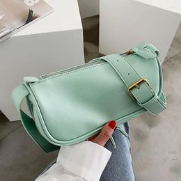 Bag Small Soft PU Leather Shoulder Crossbody For Women 2024 Summer Handbags And Purses Female Travel Totes Candy Colour