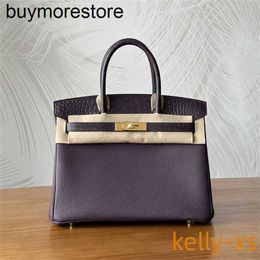 Handbag Crocodile Leather 7A Quality Bag Genuine touch patchwork grapeWomen Large ZZI1YU08