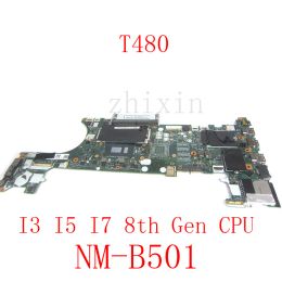 Motherboard yourui For Lenovo ThinkPad T480 Laptop Motherboard with I38130U/I58250U/I78550U CPU Mainboard ET480 NMB501 full test