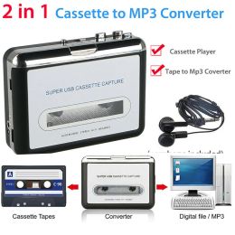 Players Portable Tape to USB2.0 PC Super Cassette To MP3 Audio Music CD Digital Player Converter Capture Recorder +Headphone