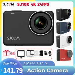 Cameras Original SJCAM SJ10X Action Camera 4K 24FPS 10M Body Waterproof WiFi 2.33" Touch Screen Gyro Stabilization SJ10 X Sport DV Cam