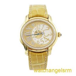 Swiss AP Wrist Watch Millennium Series 77301BA.ZZ.D097CR.01 Gold Plated Rice Plate 18k Diamond Set Automatic Mechanical Womens Watch