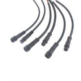 5Pair Waterproof 2 3 4 5 6 7 8Pin Cable Wire Plug for LED Strips Male and Female Jack 22mm nut Connector 20CM OD 6mm