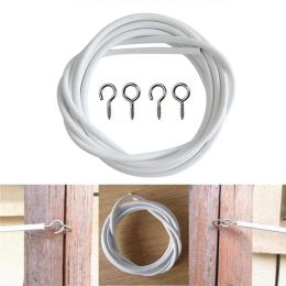 2M Kit Roller Blind Shade Curtain Accessories Curtain Rope Wire Window Cord Cable for Room Curtain Line with 4 Bolts Cortinero