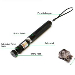 High Powerful Green Laser Torch 532nm 1000m Focusable Green Laser Pointer Adjustable Focus with Battery and Charger