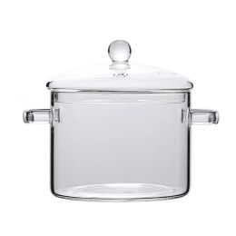 Glass Saucepan Stove Pot for Kitchen Transparent Mini Soup Pot Noodle Bowl Cooker Stovetop Cooking Tools Kitchen Accessories
