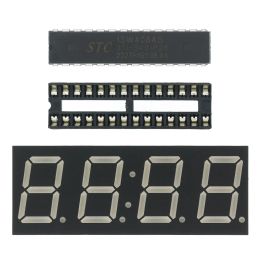 1PCS DIY Rotating Digital LED Display Module Alarm Electronic Digital Clock Kit 51 SCM Learning Board 5V DS1302