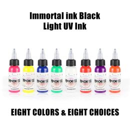 15ml/Bottle Tattoo Uv Ink 8 Colours DIY Luminous Purple Light Tattoo Pigment Permanent Makeup for Body Painting