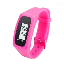 Wristwatches Digital LCD Pedometer Run Step Walking Distance Counter Watch Bracelet Band For Men