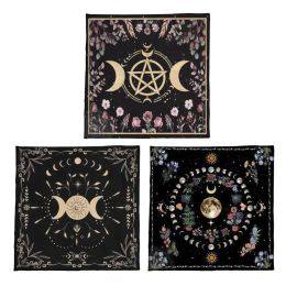 Square Flannelette Tarot Altar Cloth Board Game Pad Astrological Oracles Pad Table Cover Card Mat Divinations Tablecloth GXMF