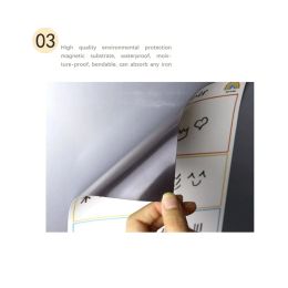 Bedroom Kitchen Fridge Schedule Sticker Detachable Writable Message Board Reminder Soft Calendar Whiteboard Decoration