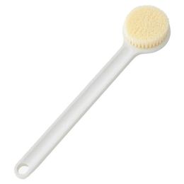 New Bath Brush Rubbing Towel Long Handle Hand-held Soft Bristles Convenient Back Brush S1459