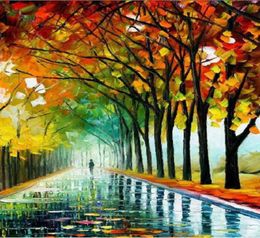 100 hand painted modern thick knife landscape oil painting on canvas wall art canvas high quality home decor presents DH0255624619979749