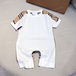 2024 New Summer Baby Boys Rompers Soft Cotton Luxury Design Newborn Bodysuits Infant Girls Jumpsuits Outfits Kids Clothing