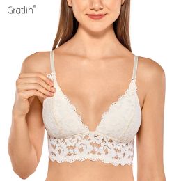 Dresses GRATLIN Breastfeeding Maternity Nursing Bras Lace For Pregnant Women Underwear Breast Feeding Maternal Support Wirefree Sexy