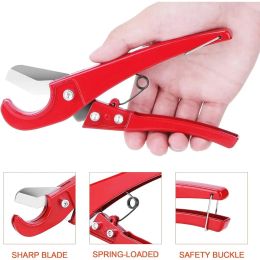 PVC Pipe Cutter 1-1/4inch 32mm Ratchet Cuts Plastic Tube Pipe Shear Scissors PU/PP/PE/PPR Hose Cutting Hand Tools