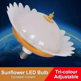 25W/50W LED Bulb E27 Base Sunflower Household Energy Saving Lamp Flying Saucer Lights Indoor Ceiling Lamp Garage Lighting