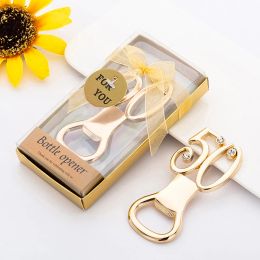 Numbers Bottle Opener with Diamond, Wine Opener, Wedding Anniversary 18, 20, 30, 40, 50, 60, 70, 80 Years Old, Party Gift Decor