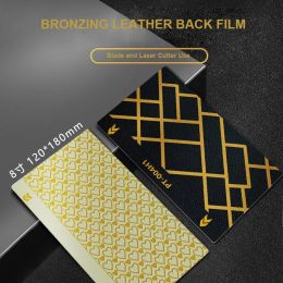 FONLYU 50PCS Bronzing Leather Texture Back Sticker For iPhone 15 14 Pro Max Protective Rear Skin Film Cutting Machine Plotter