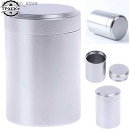 Food Jars Canisters 1 Piece Silver Airtiht Proof Container Aluminium Herb Stash Metal Sealed Can Tea Jar Storae Containers L49
