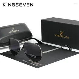 Sunglasses KINGSEVEN Men Vintage Aluminium Polarised Brand Sun Glasses Coating Lens Driving Shades For Men/Wome