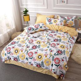 Bedding Sets Home Textile Cartoon Duvet Cover Pillow Case Bed Sheet AB Side Quilt Boy Kid Teen Girl Linens Set King 4PCS
