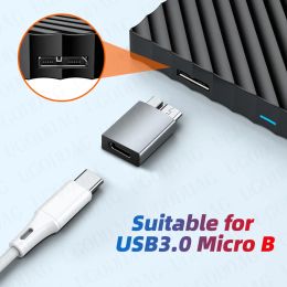 Micro B USB C 3.0 Male to Type C Female Adapter Type-C USB3.0 Micro B Connector Fast Charge for External Hard Drive Disc HDD