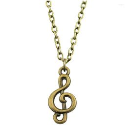 Pendant Necklaces 1Pcs Musical Note Pendants And Women Accessories Charms For Jewellery Making Items Chain Length 43 5Cm Drop Delivery Otx1S