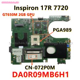 Motherboard DA0R09MB6H1 DA0R09MB6H3 For dell 17R N7720 7720 Laptop Motherboard GT650M 2GB GPU 2D/3D Version HM77 DDR3 CN0MPT5M CN072P0M