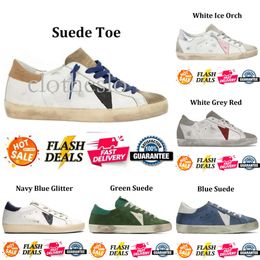 Shoes Women golden sneakers Goose Golden Goode Designer Super Golden Star Brand Men New Release Italy Sneakers Sequin Classic White Do Old Dirty Casual Shoe Lace Up