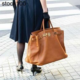 Hac Handbag 50 Large Bags Limited Edition Designer Bag Travel Luggage Men's and Women's Fitness Soft Capacity Bk Genuine Leather SFVY