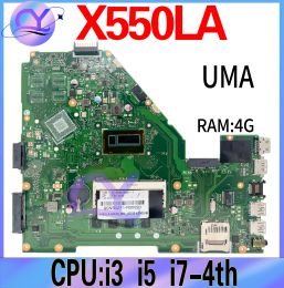 Motherboard X550LA Laptop Motherboard For ASUS VivoBook X550 X550L X550LC X550LD X550LN Mainboard 4G I3 I5 I74th GPU/UMA GT720M/740M
