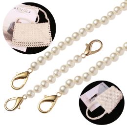 Accessories Pearl Belt Shoulder Bag Straps Bags Handbag Handles Long Beaded Chain DIY purse Replacement Pearl Strap