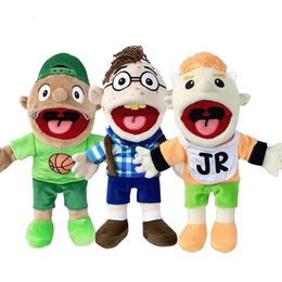 Boy Jeffy Hand Puppet Coby Junior Joseph Plush Doll Toy Stuffed Figurine with Movable Mouth for Play House Kids Birthday Gifts 240329