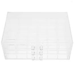 Decorative Plates Jewelry Organizer Stand Show Rack Acrylic Bead Organizers Storage Clear Drawers Stud Earring